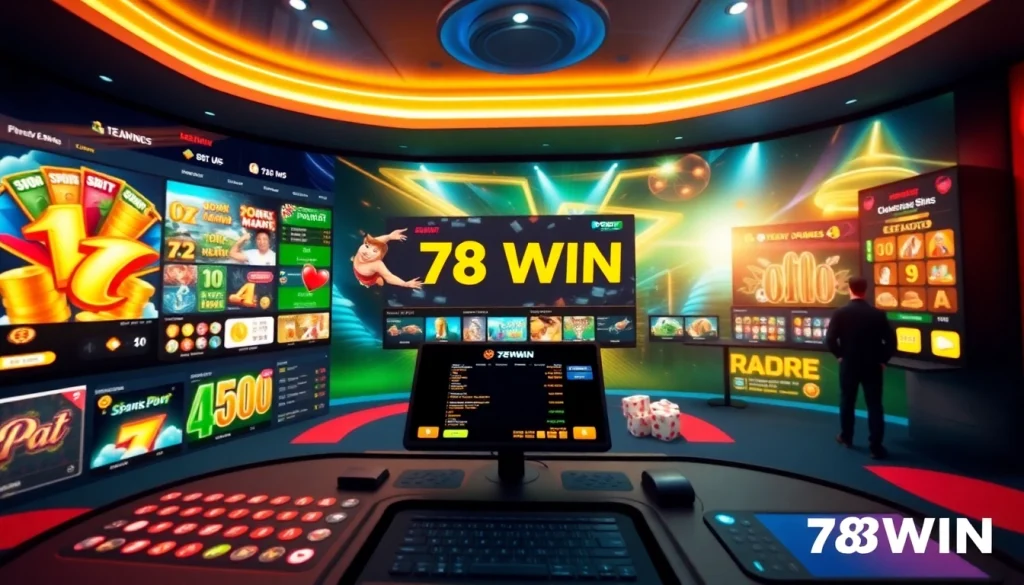 Experience the excitement of gaming with the vibrant portal พอร์ทัลเกม 78WIN, showcasing diverse games and user-friendly design.