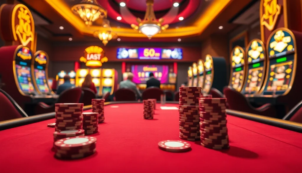 V9bet poker table showcasing vibrant gameplay with chips, cards, and excitement.