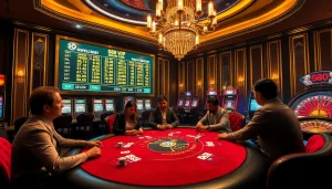 Experience the excitement of the S88 VIP casino scene with high-stakes poker games, slot machines, and vibrant ambiance.