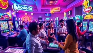 Kode4d online gaming platform showcasing dynamic slot games and player interactions.