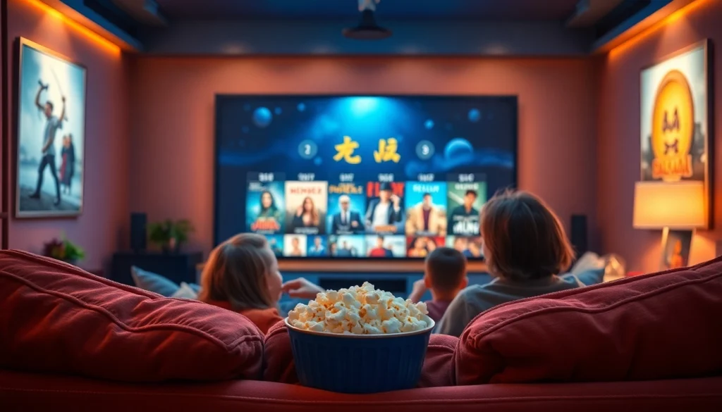 สัมผัสบรรยากาศของการดูหนังที่บ้านพร้อมครอบครัวและความสุข