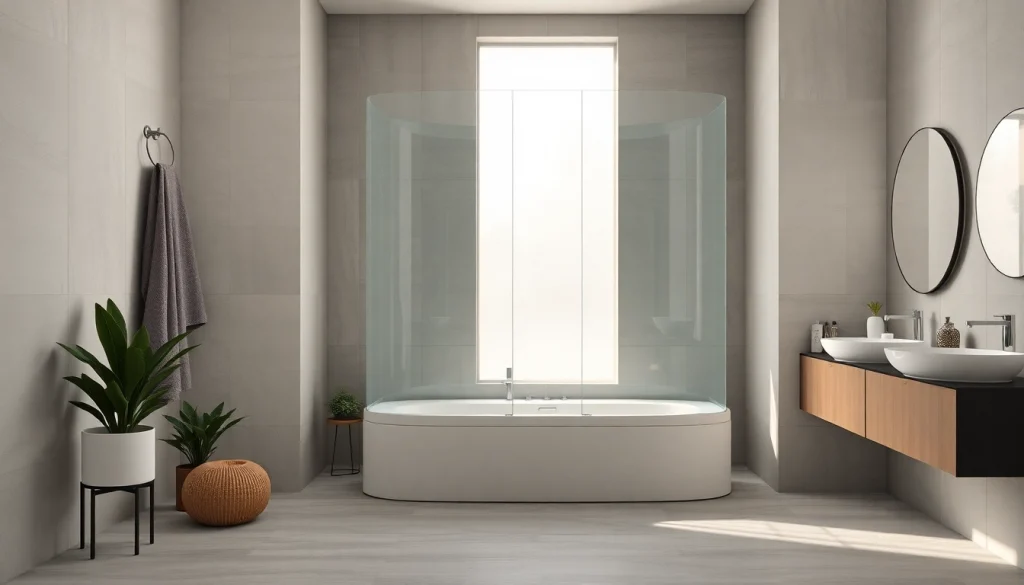 Ansicht der sonni Duschkabine 80x80 in einem modernen Badezimmer mit eleganten Glaswänden.