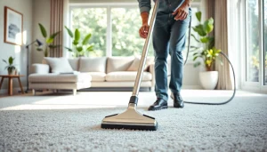 Efficient carpet cleaning lincoln ca service being performed in a modern living room.