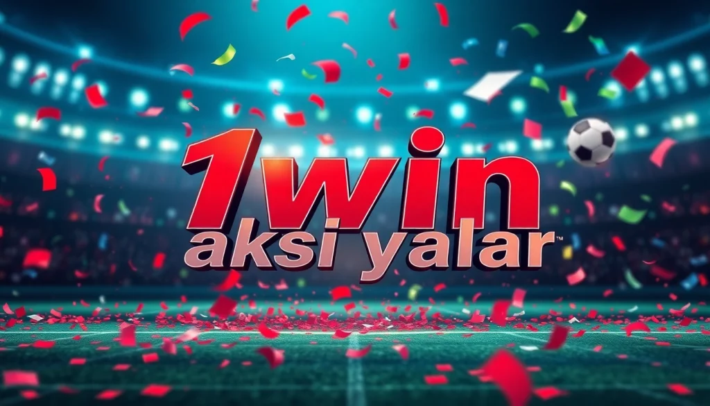 1win aksiyalar təqdim edən dinamik təkliflər banneri.