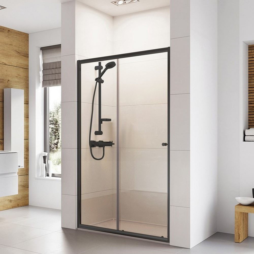 Sleek and Stylish Shower Door Black Frame Ideas for Modern Bathrooms