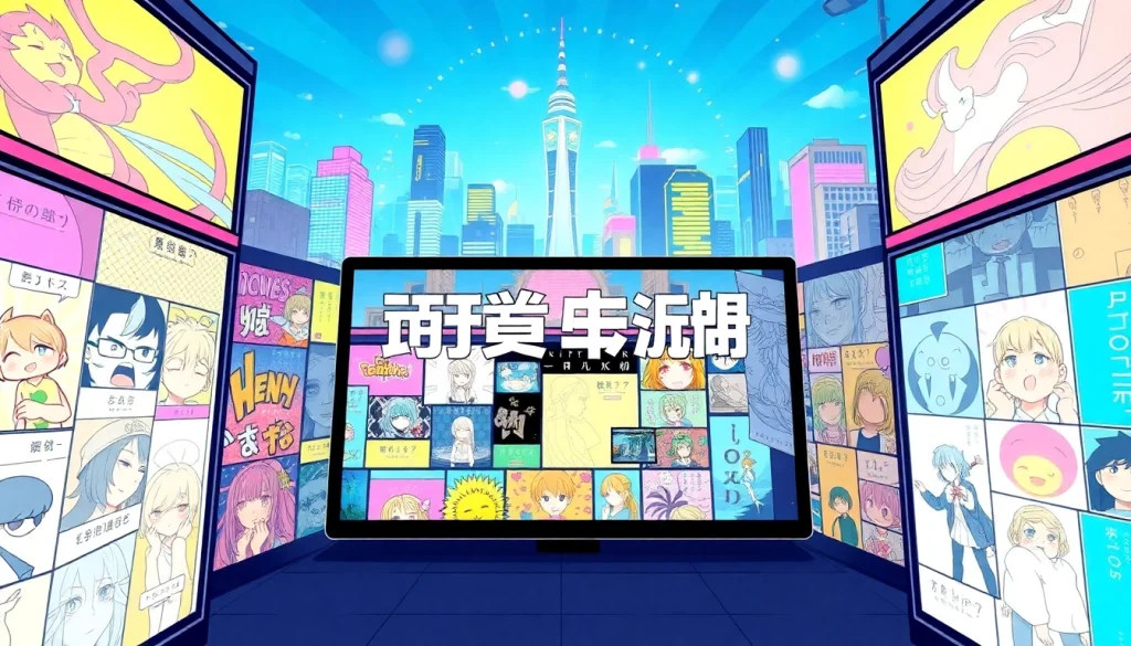 다양한 장르의 웹툰 패널을 보여주는 뉴토끼 플랫폼의 다채로운 이미지