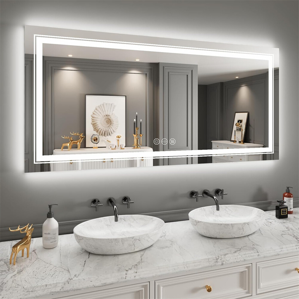 Mirror and LED Lights: Luxury Meets Function
