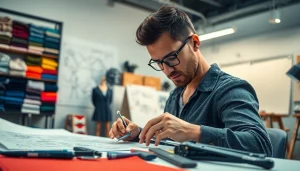 레플리카 디자인 작업을 하는 전문가, 상세한 스케치를 활용하는 모습입니다.